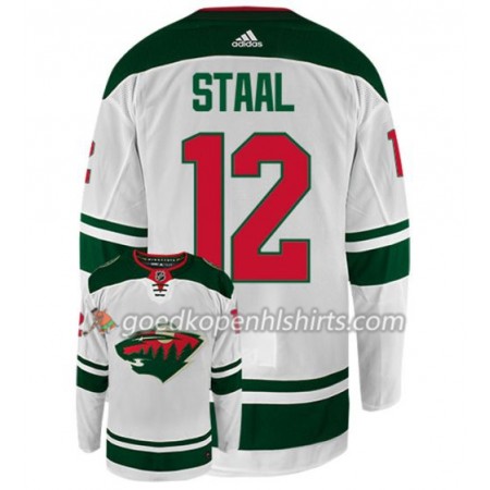 Minnesota Wild ERIC STAAL 12 Adidas Wit Authentic Shirt - Mannen